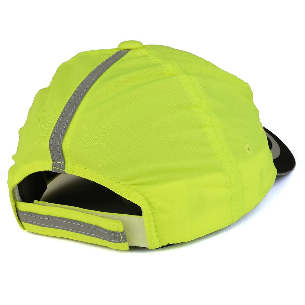 Trendy Apparel Shop Reflective Stripes High Enhanced Visibility Unstructured Safety Cap