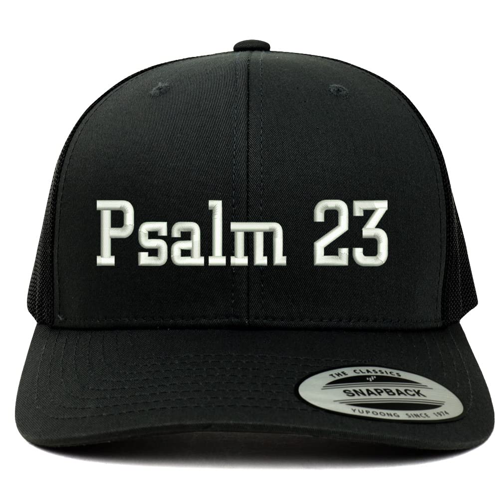 Trendy Apparel Shop Psalm 23 6 Panel Trucker Mesh Cap