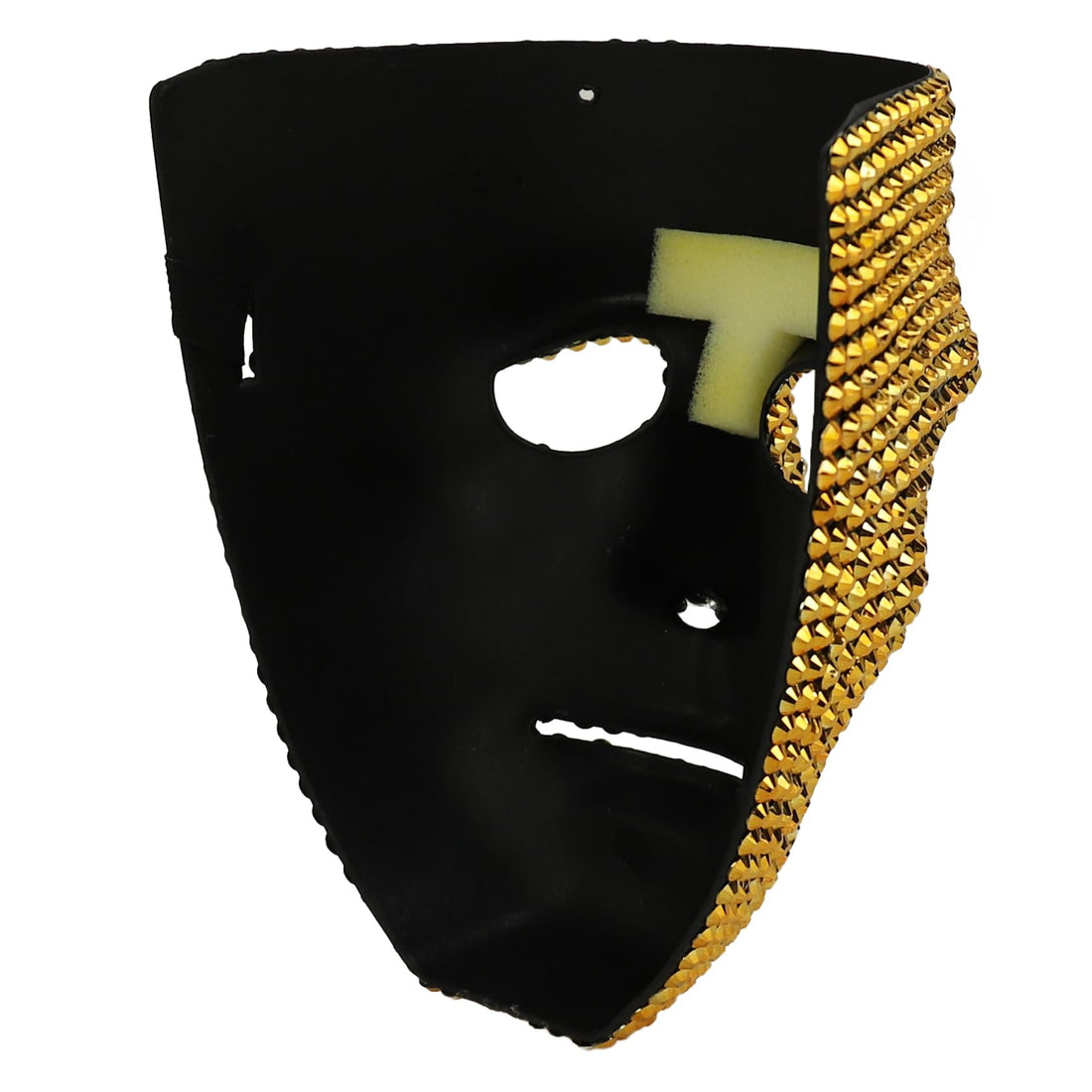 Trendy Apparel Shop Bling Rhinestone Skull Half Mask Costume Accessory