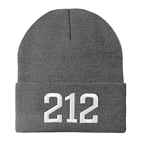 Trendy Apparel Shop New York City 212 Old English Embroidered Long Cuff Beanie