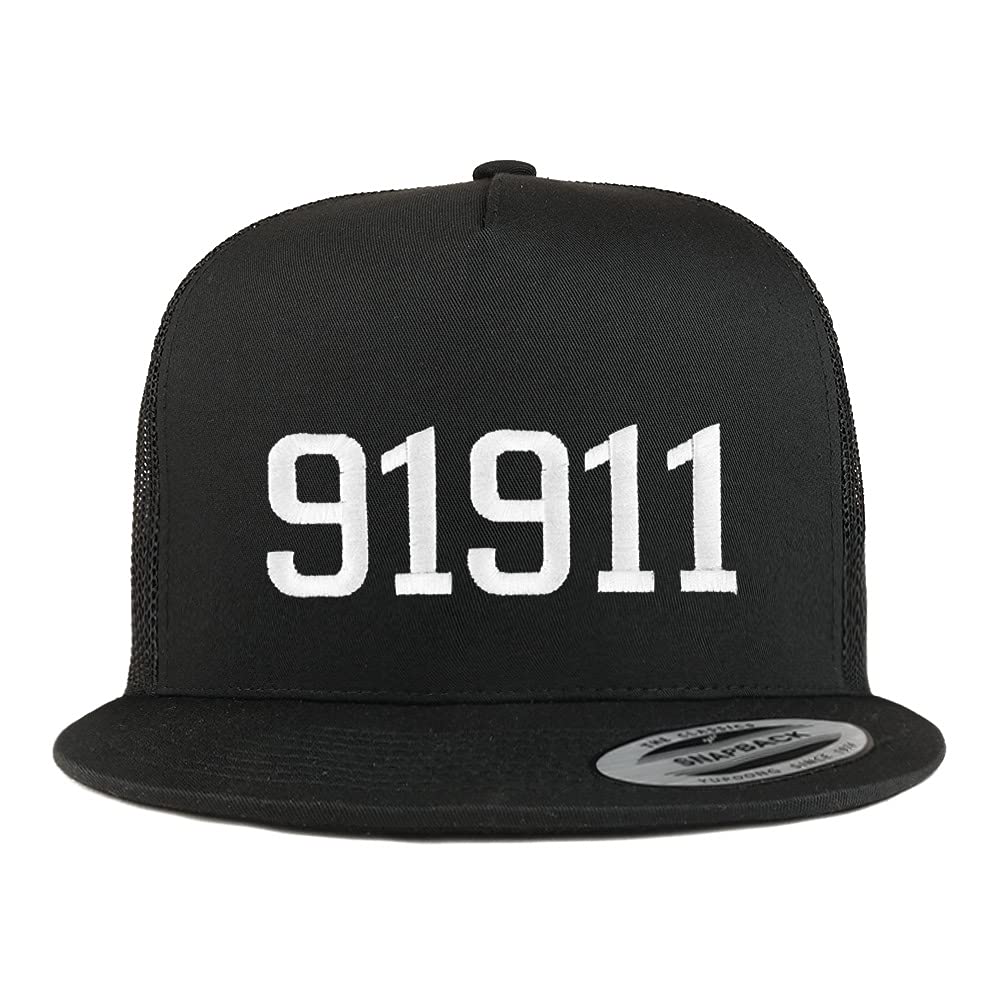 Trendy Apparel Shop 91911 Chula Vista CA Old English 5 Panel Flatbill Trucker Cap