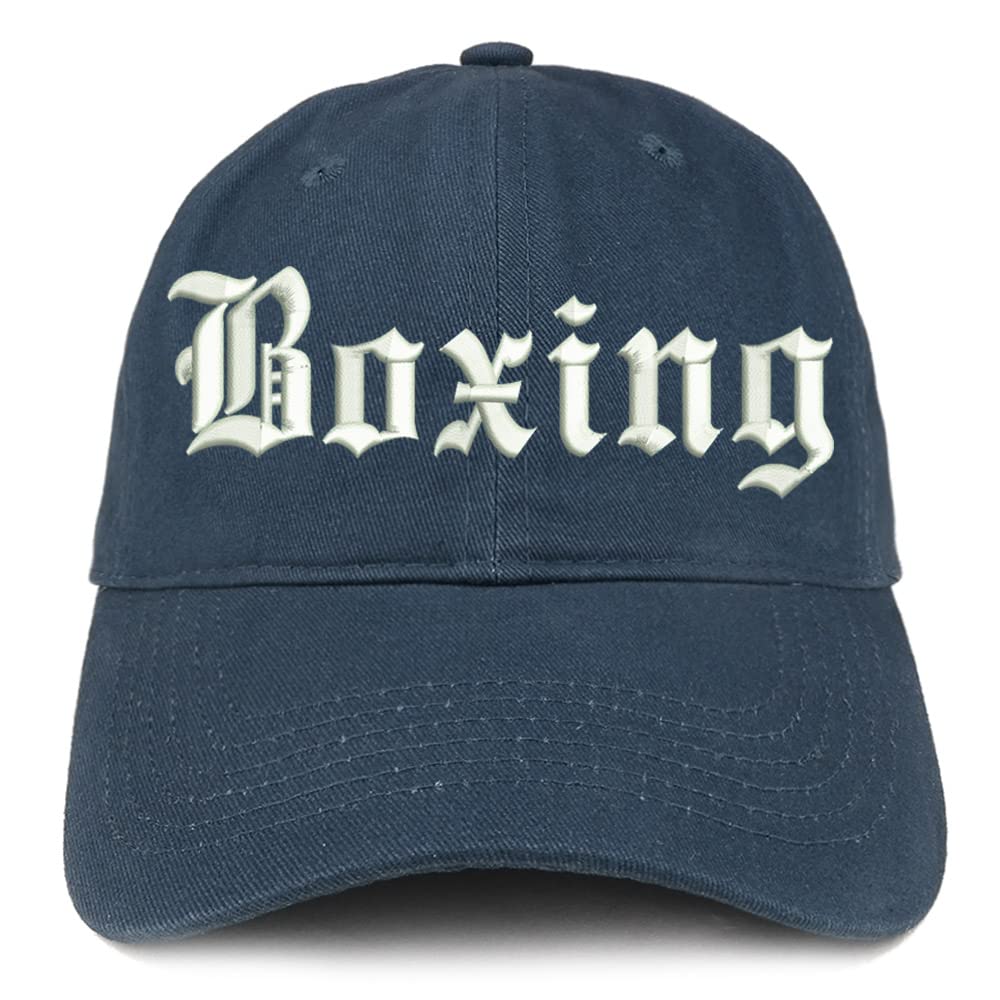 Trendy Apparel Shop Old English Boxing Low Profile Soft Cotton Baseball Cap