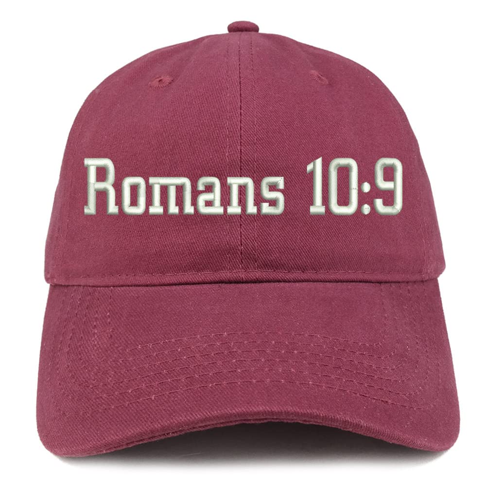 Trendy Apparel Shop Romans 10:9 Low Profile Soft Cotton Baseball Cap
