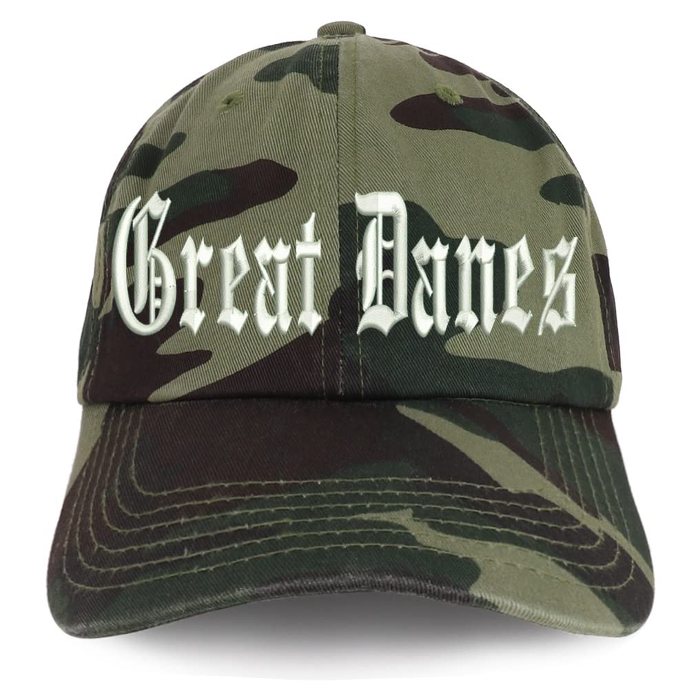 Trendy Apparel Shop Old English Great Danes Low Profile Soft Cotton Baseball Cap