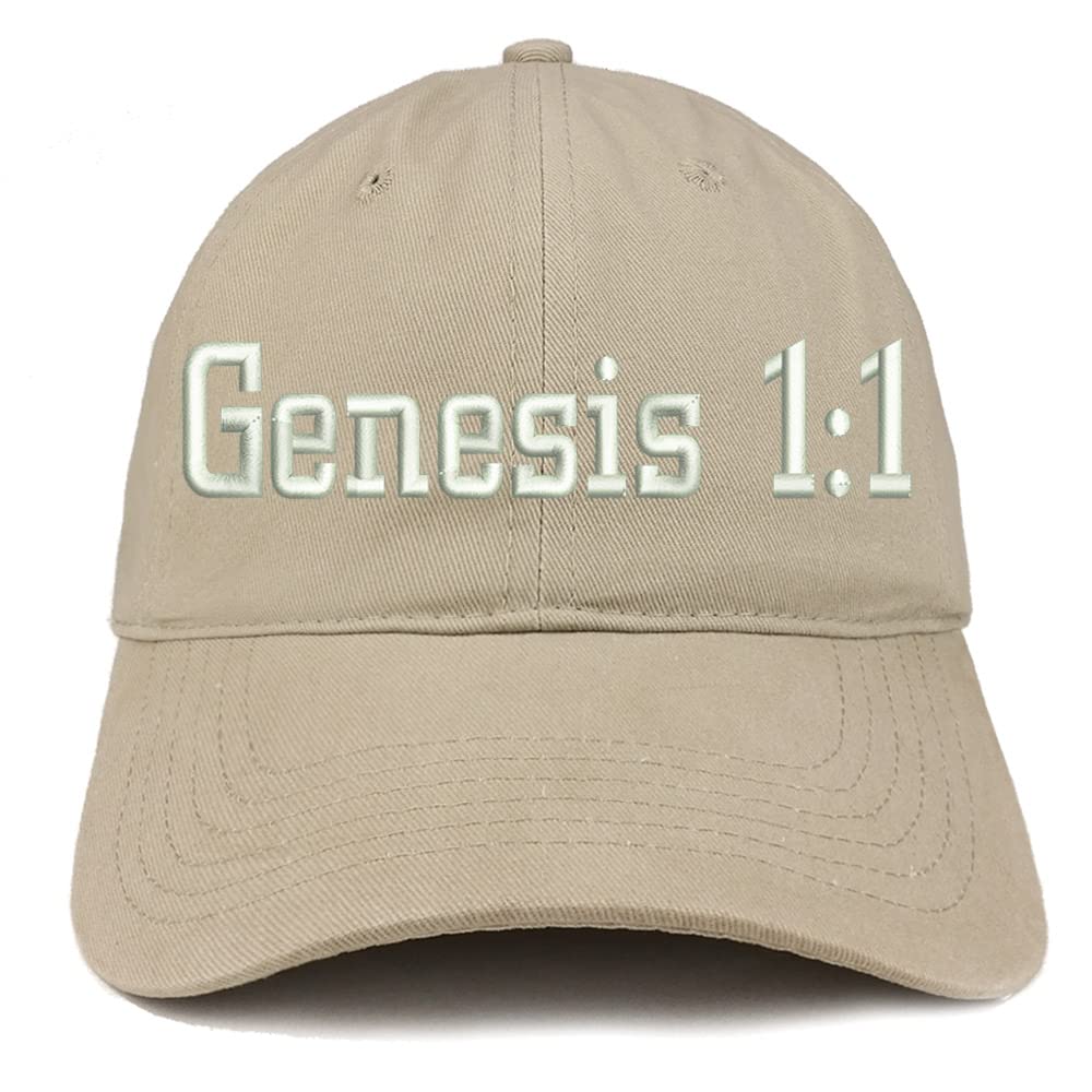 Trendy Apparel Shop Genesis 1:1 Low Profile Soft Cotton Baseball Cap