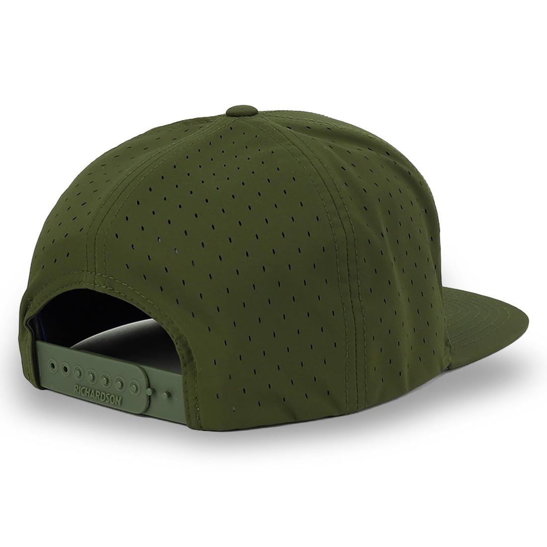 Trendy Apparel Shop Water Resistant UPF 50+ Performance 7 Panel Flatbill Snapback Cap