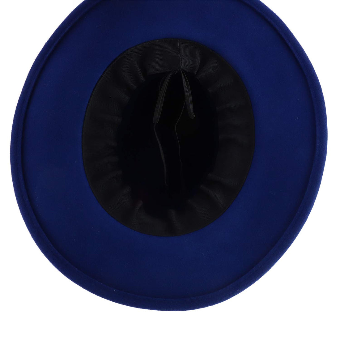 Trendy Apparel Shop Women's Leather Band Wool Felt Large Brim Fedora Hat