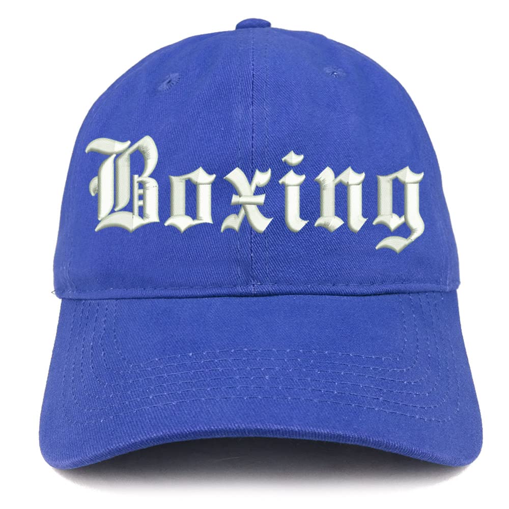 Trendy Apparel Shop Old English Boxing Low Profile Soft Cotton Baseball Cap