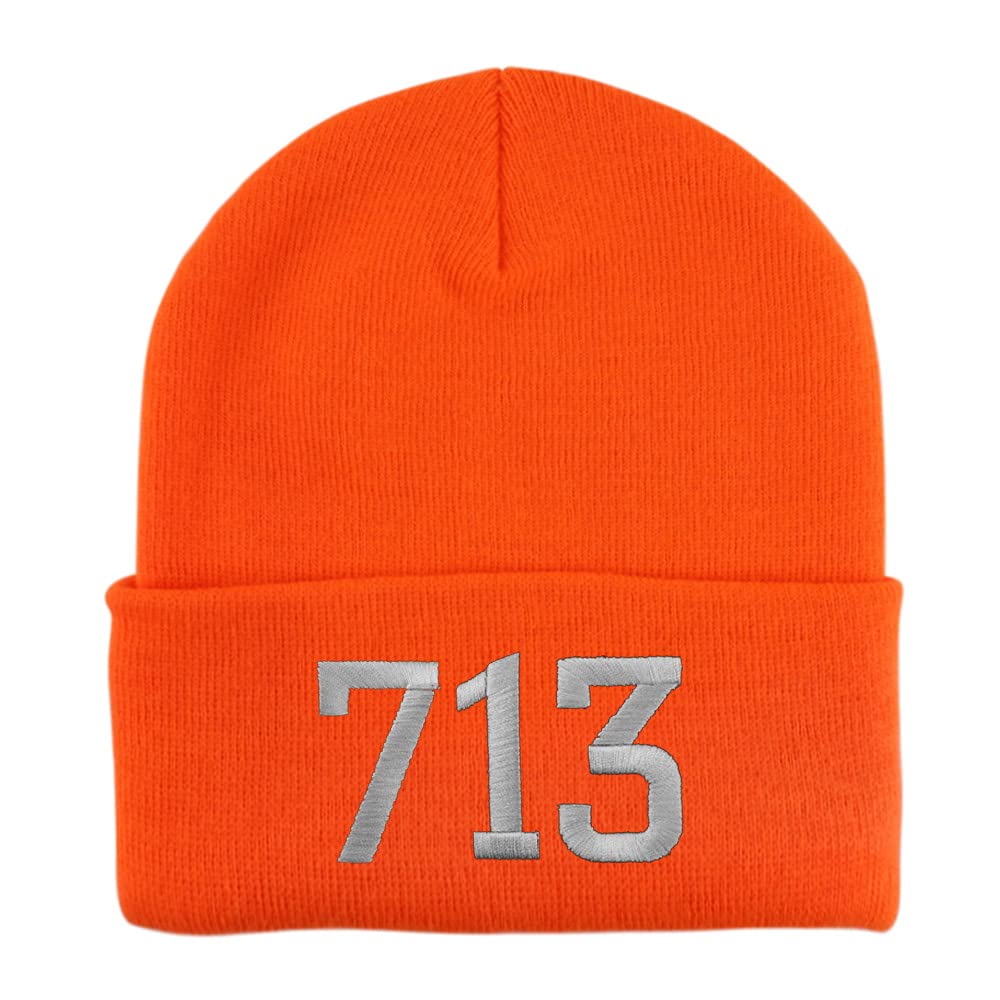 Trendy Apparel Shop Houston 713 Old English Embroidered Long Cuff Beanie