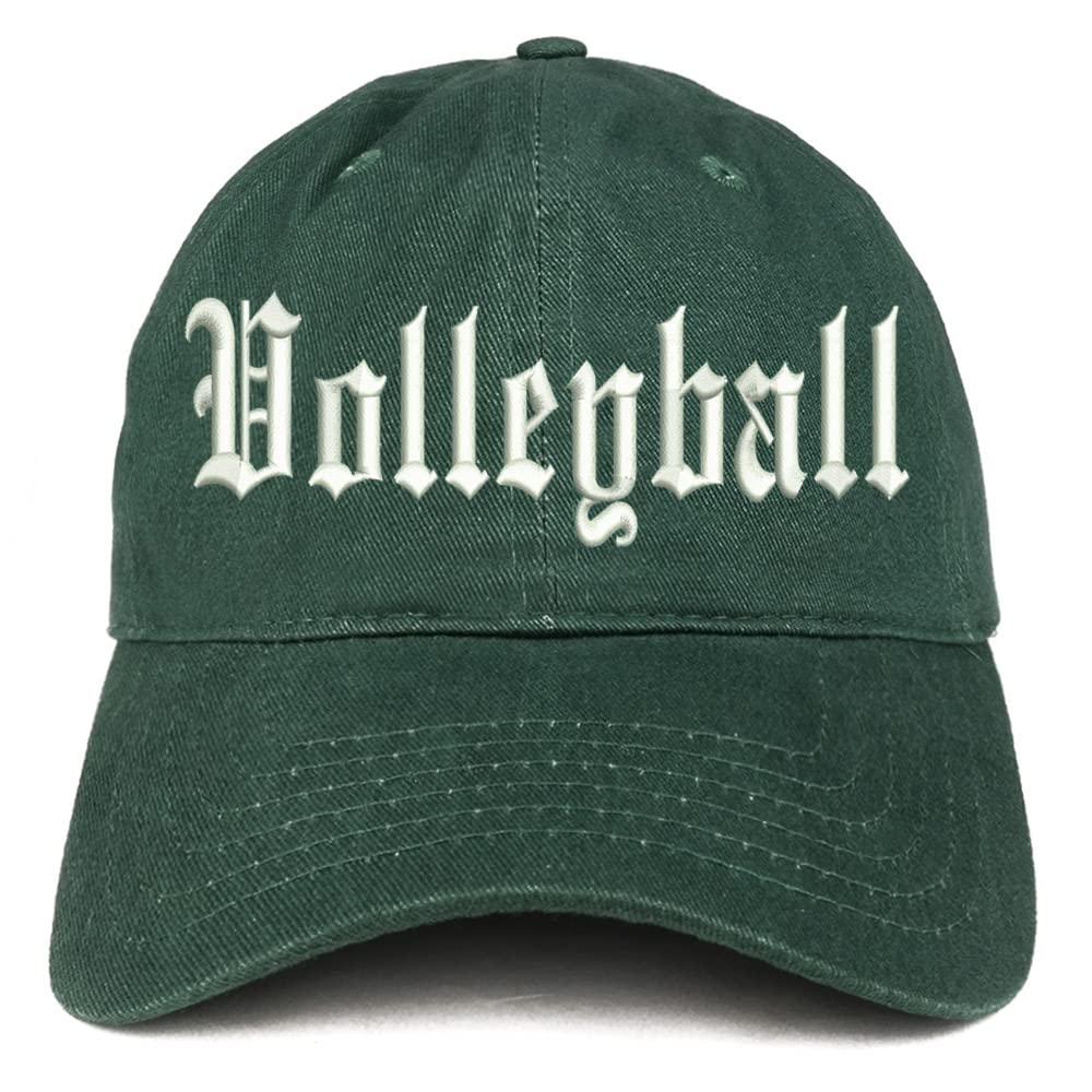 Trendy Apparel Shop Old English Volleyball Low Profile Soft Cotton Baseball Cap