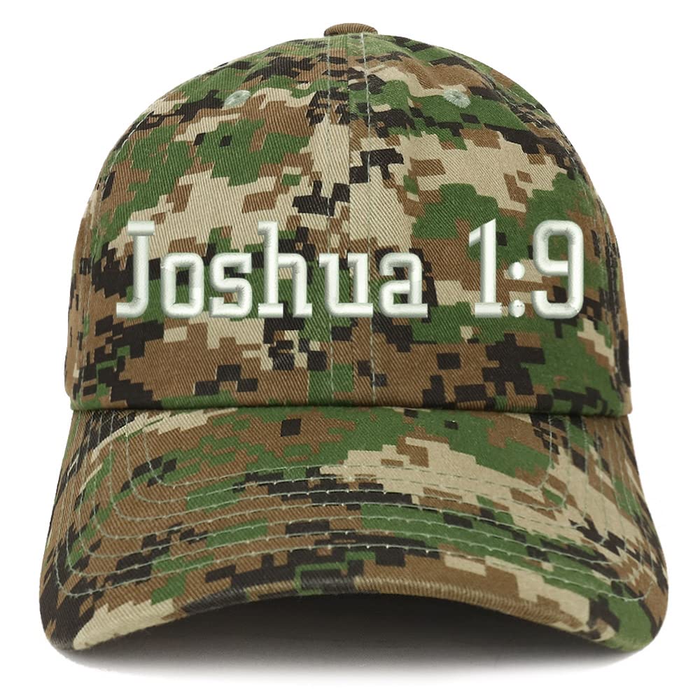 Trendy Apparel Shop Joshua 1:9 Low Profile Soft Cotton Baseball Cap