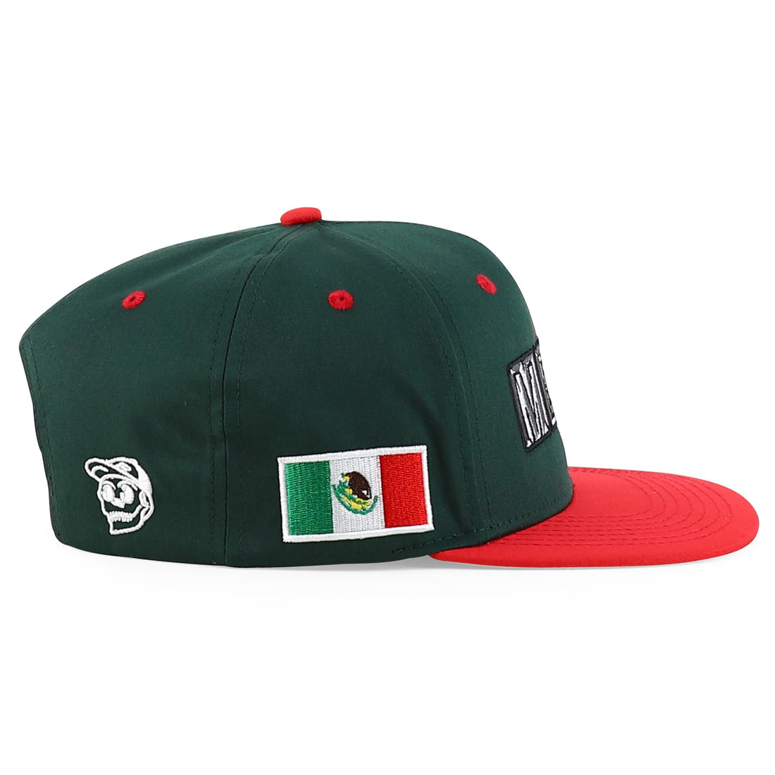 Trendy Apparel Shop Mexico Guadalupe Embroidered Flat Bill Snapback Cap