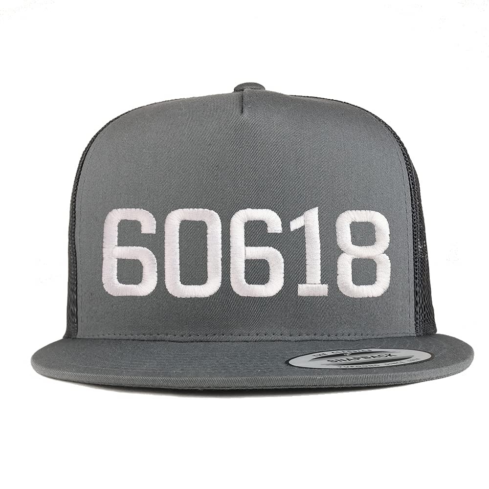 Trendy Apparel Shop 60618 Chicago IL Old English 5 Panel Flatbill Trucker Cap