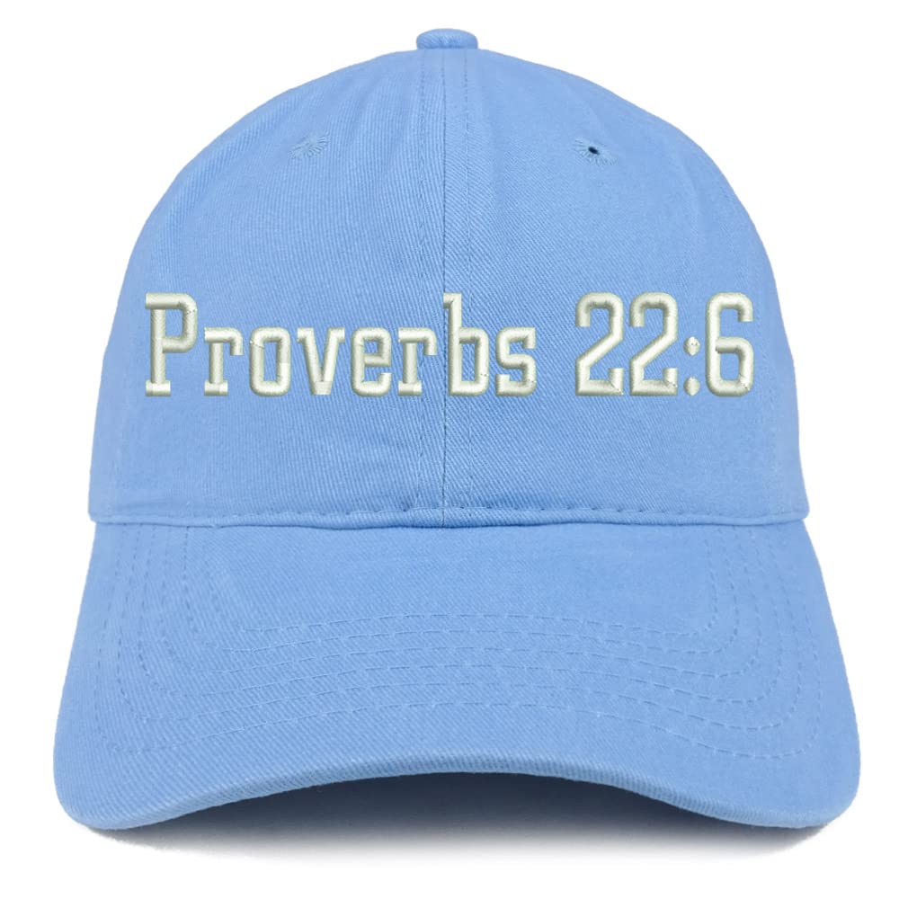 Trendy Apparel Shop Proverbs 22: 6 Low Profile Soft Cotton Baseball Cap