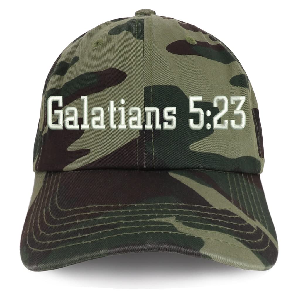 Trendy Apparel Shop Galatians 5:23 Low Profile Soft Cotton Baseball Cap