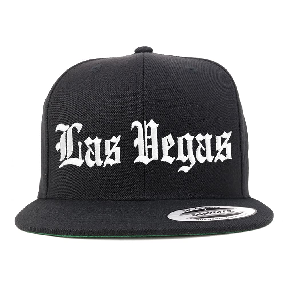 Trendy Apparel Shop Las Vegas Old English Embroidered Flatbill Snapback
