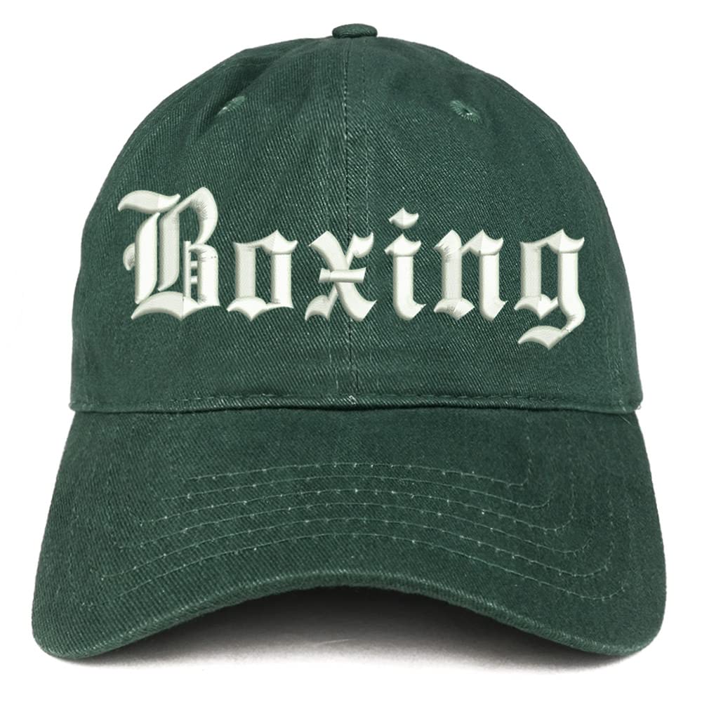 Trendy Apparel Shop Old English Boxing Low Profile Soft Cotton Baseball Cap