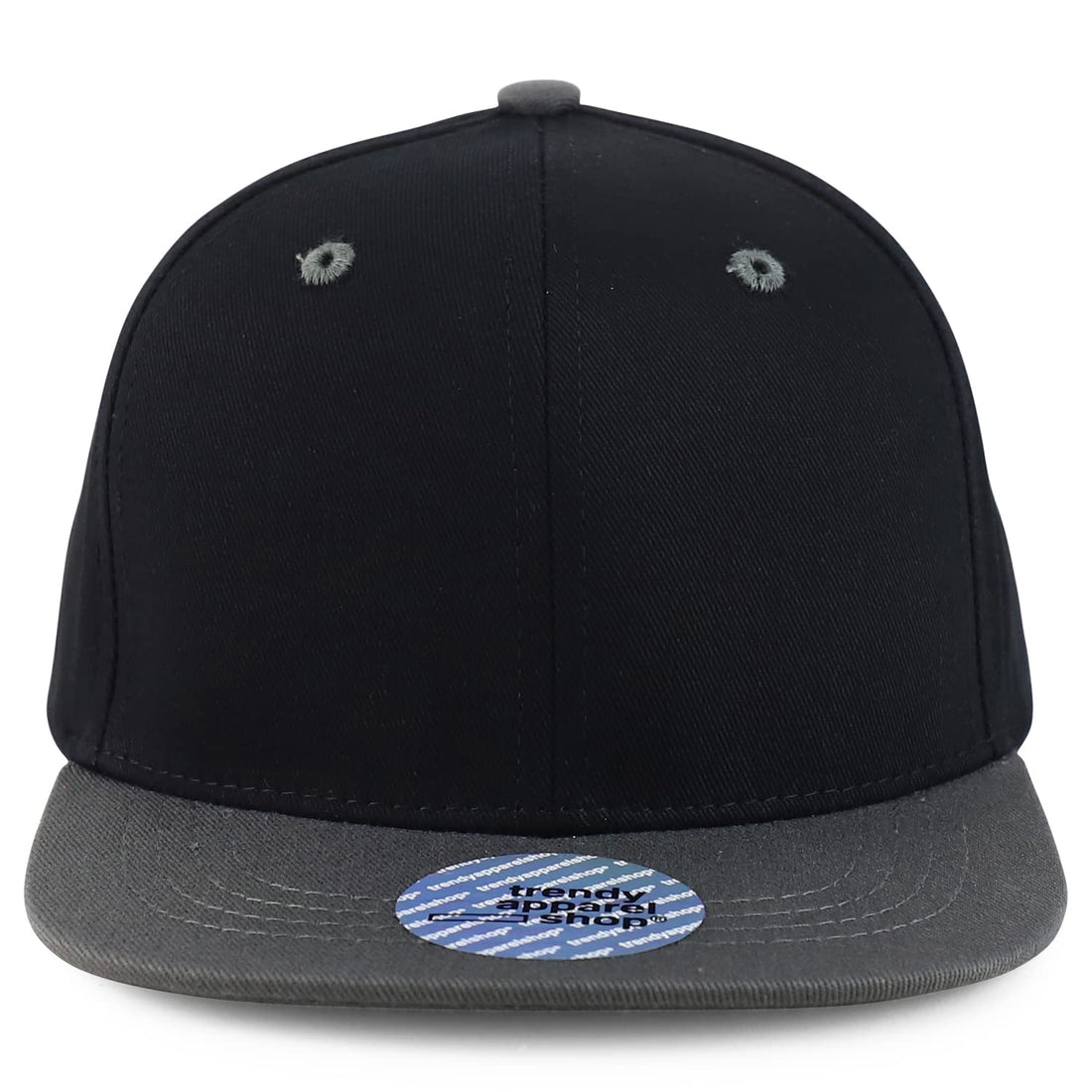 Trendy Apparel Shop Infant Plain Structured Soft Brushed Cotton Flatbill Snapback Baseball Cap