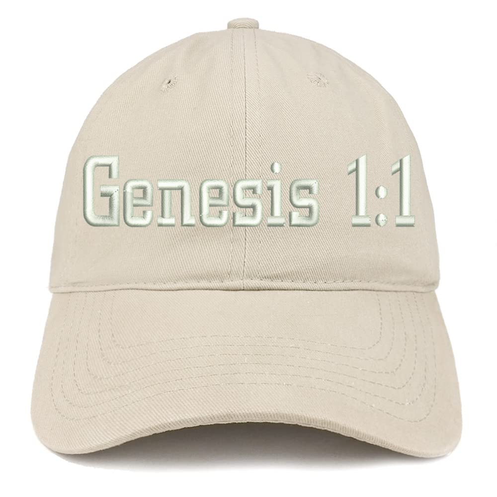 Trendy Apparel Shop Genesis 1:1 Low Profile Soft Cotton Baseball Cap