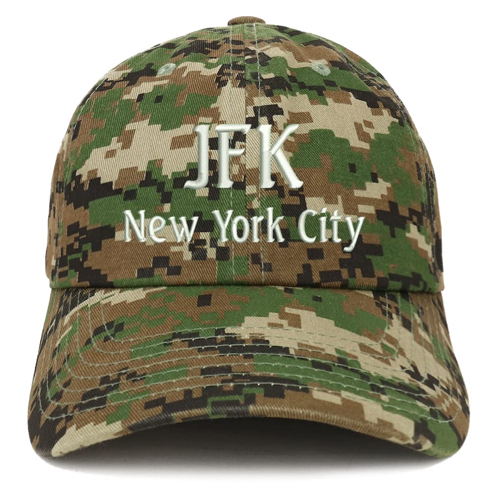 Trendy Apparel Shop JFK New York City Low Profile Soft Cotton Baseball Cap