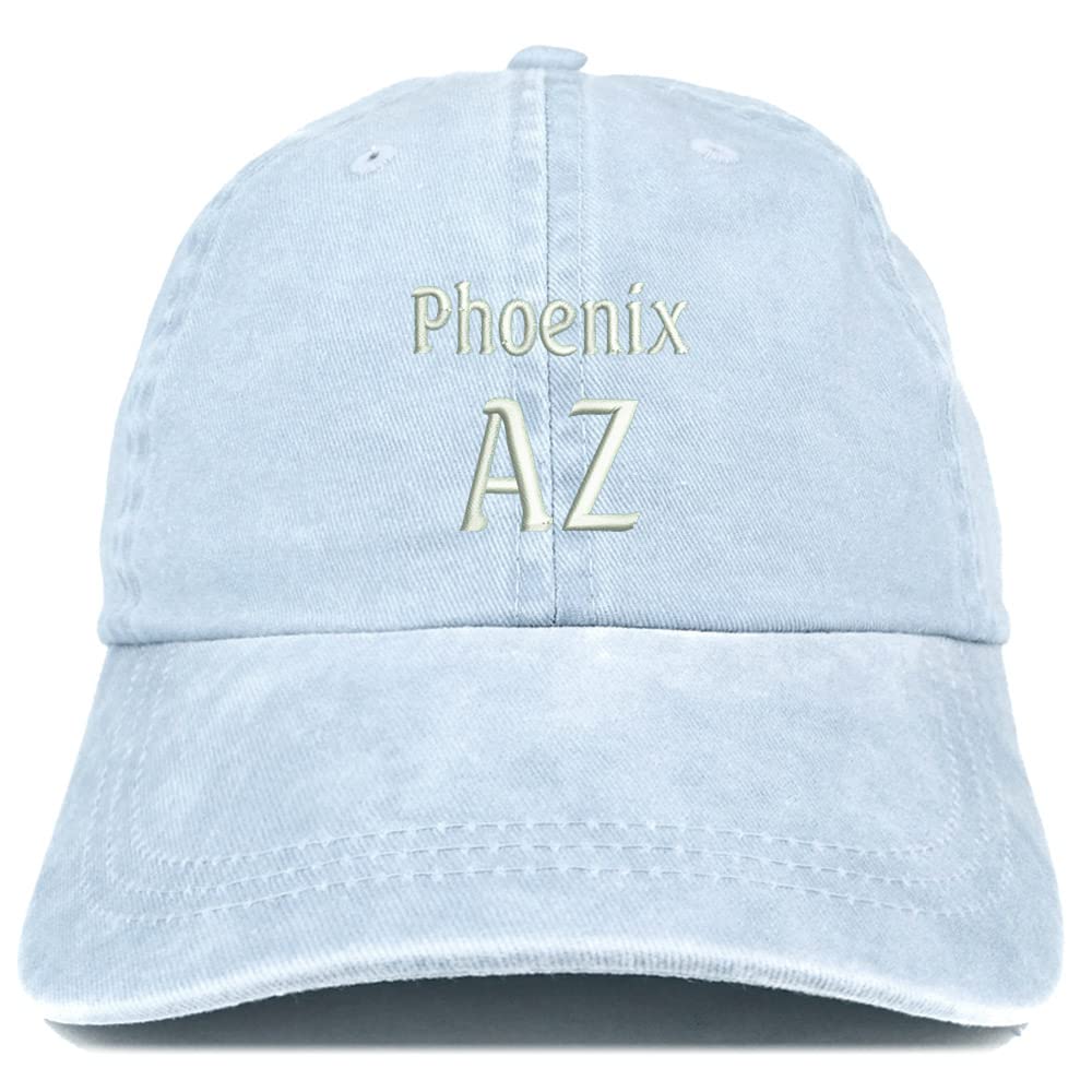 Trendy Apparel Shop Phoenix AZ Embroidered Pigment Dyed Washed Baseball Cap