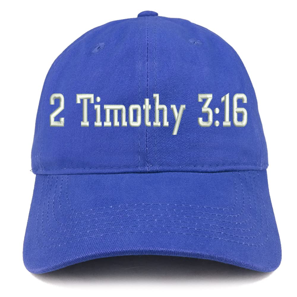 Trendy Apparel Shop 2 Timothy 3:16 Low Profile Soft Cotton Baseball Cap