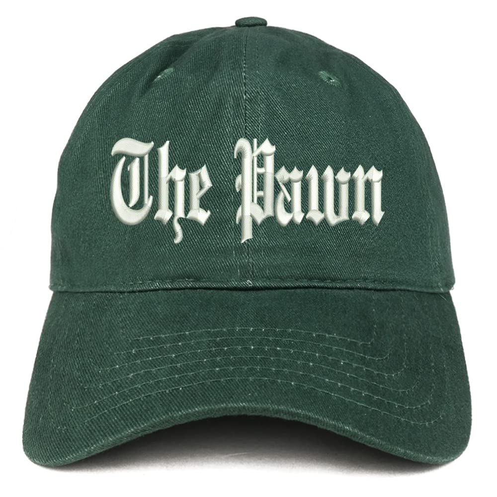 Trendy Apparel Shop The Pawn Old English Low Profile Soft Cotton Baseball Cap