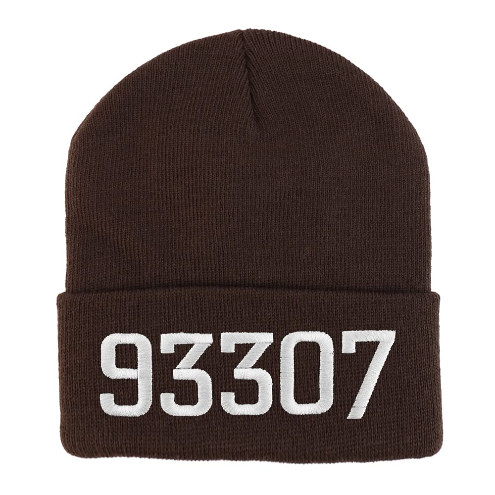 Trendy Apparel Shop 93307 Bakersfield CA Old English Embroidered Long Cuff Beanie