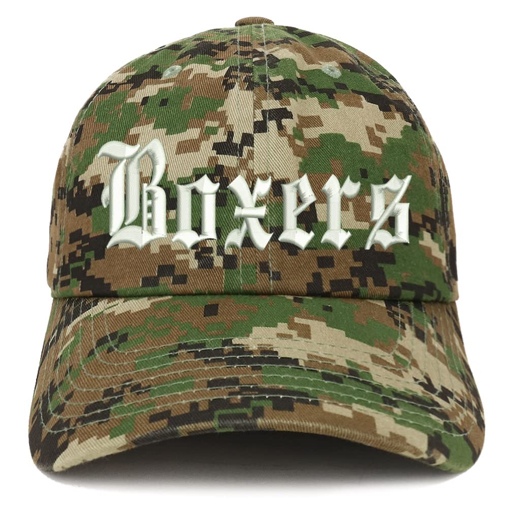 Trendy Apparel Shop Old English Boxers Low Profile Soft Cotton Baseball Cap
