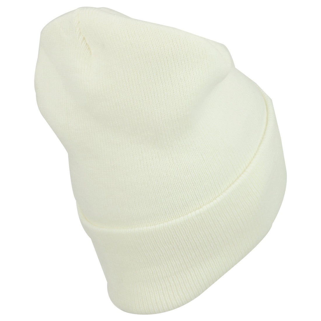 Trendy Apparel Shop Plain Long Cuff Winter Acrylic Beanie Cap