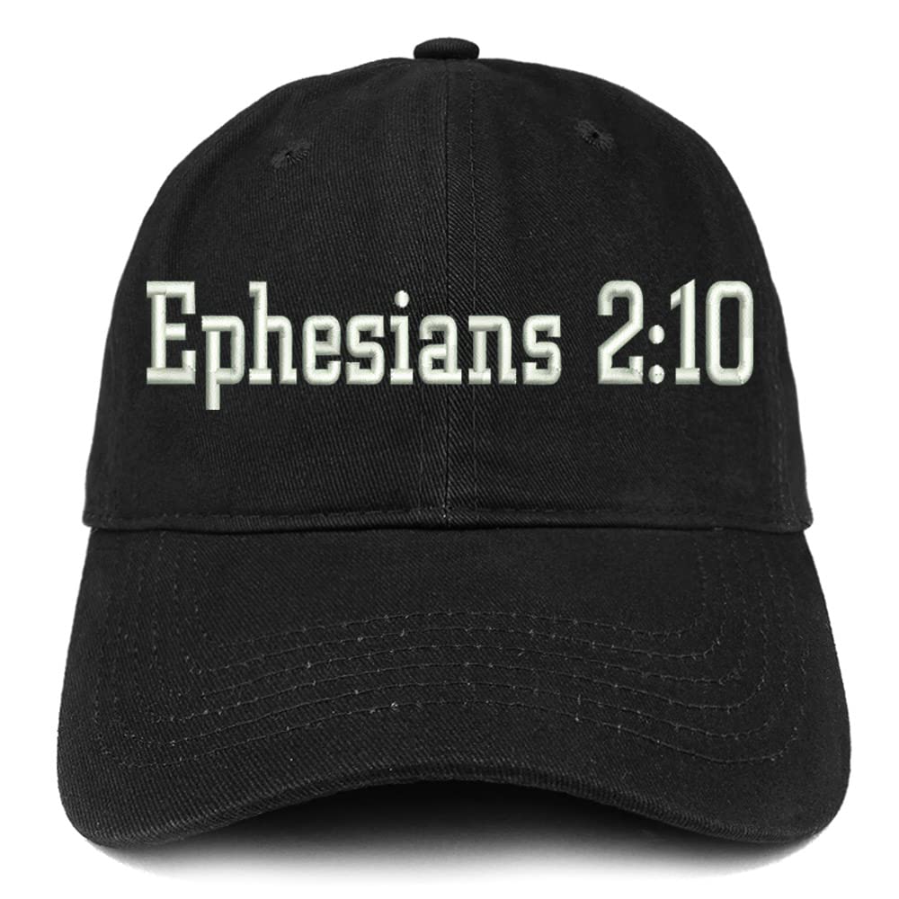 Trendy Apparel Shop Ephesians 2:10 Low Profile Soft Cotton Baseball Cap