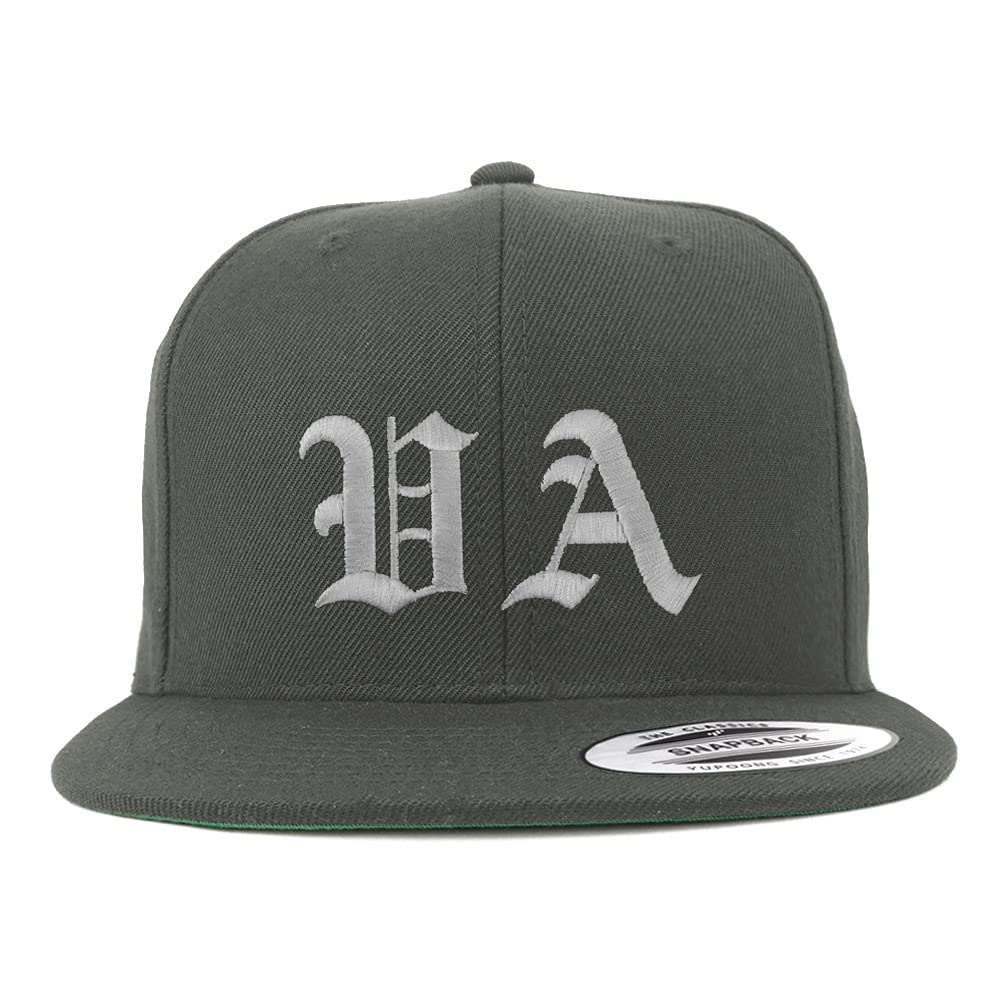 Trendy Apparel Shop Virginia VA Old English Embroidered Flatbill Snapback