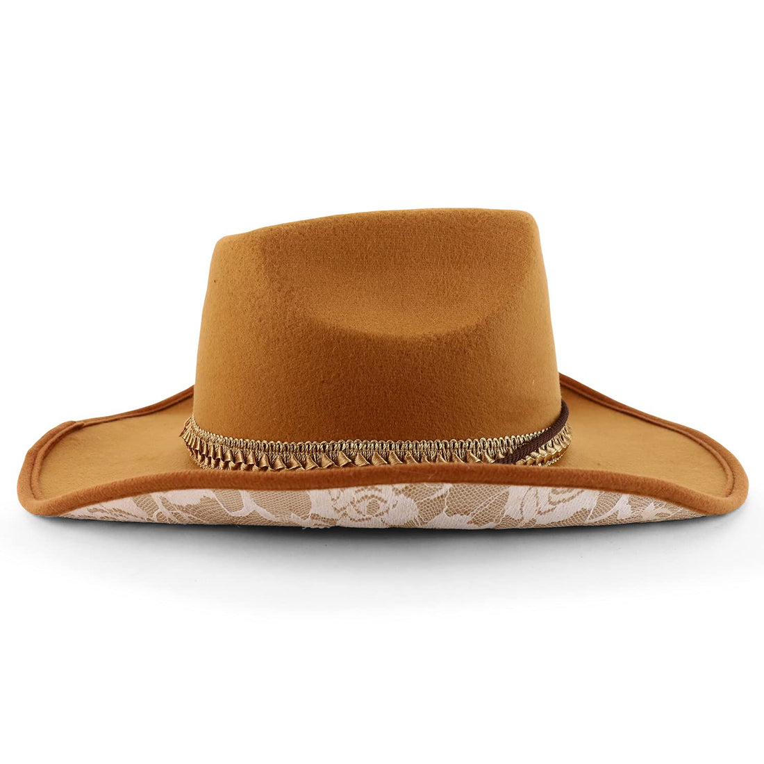 Trendy Apparel Shop Halloween Costume Classic Western Style Cowboy hat with Chin Strap