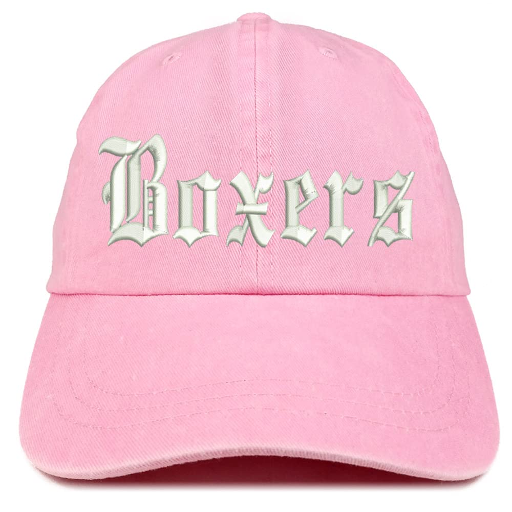 Trendy Apparel Shop Old English Boxers Washed Pigment Dyed Baseball Cap