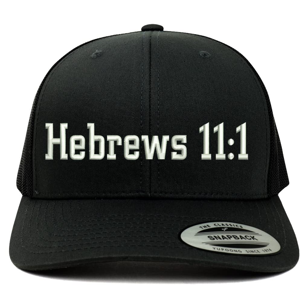 Trendy Apparel Shop Hebrews 11:1 6 Panel Trucker Mesh Cap