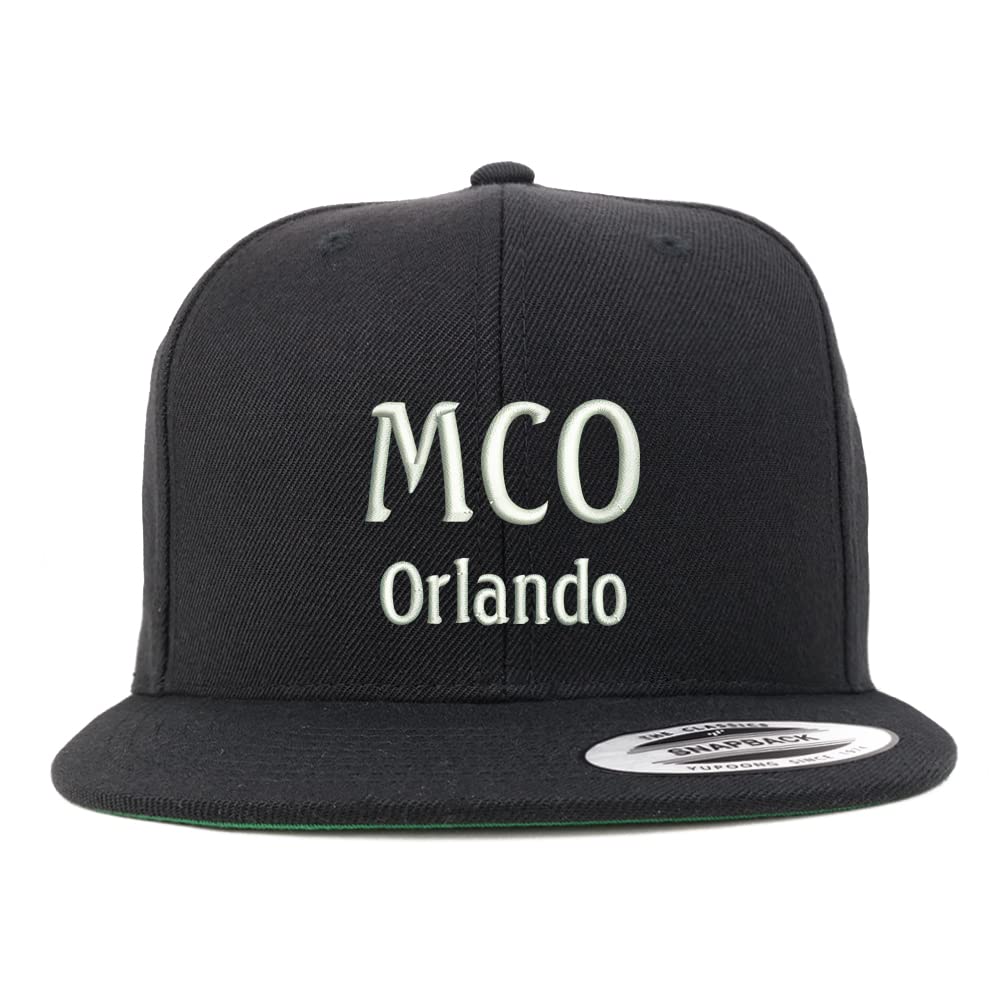 Trendy Apparel Shop MCO Orlando Embroidered Flatbill Snapback