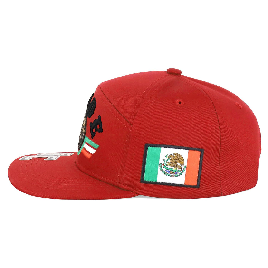 Trendy Apparel Shop 3D Mexico Pride Embroidered Flatbill Snapback Cap