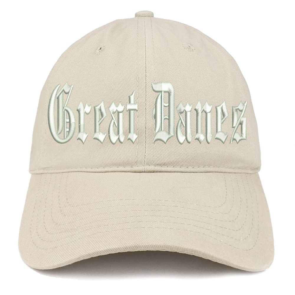 Trendy Apparel Shop Old English Great Danes Low Profile Soft Cotton Baseball Cap