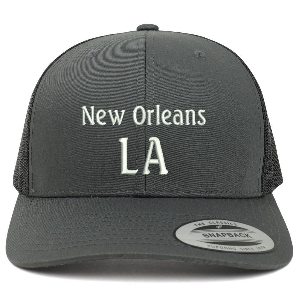 Trendy Apparel Shop New Orleans LA Embroidered Retro Fit Trucker Mesh Cap