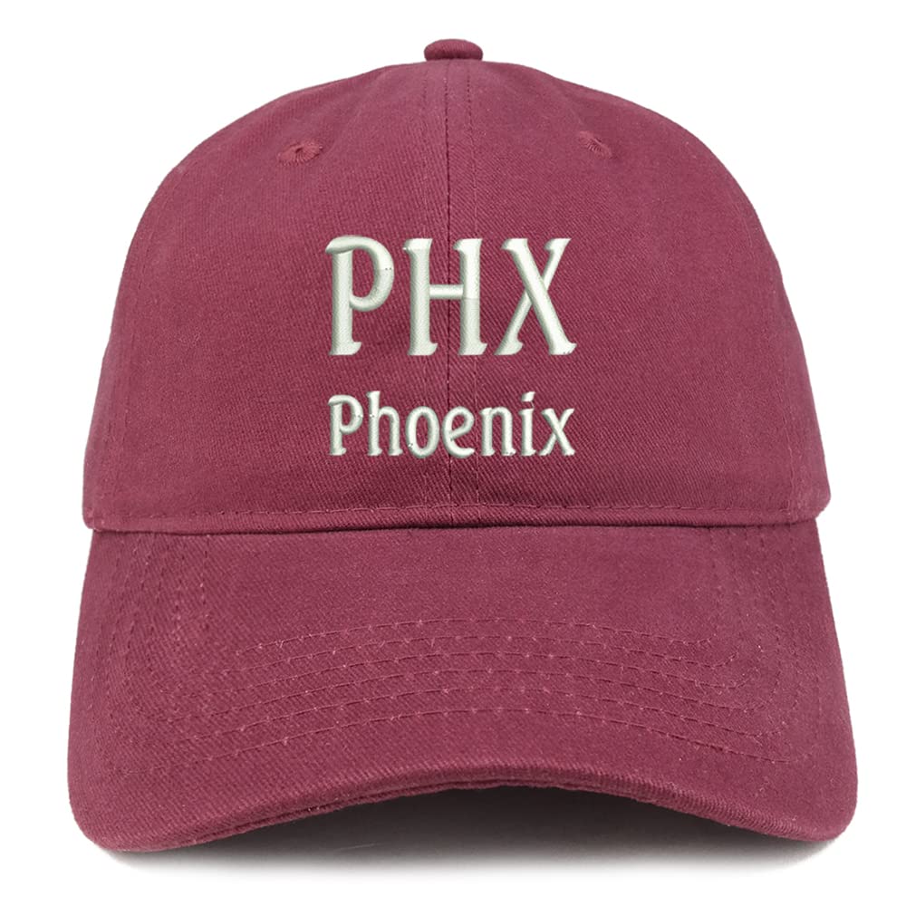 Trendy Apparel Shop PHX Pheonix Low Profile Soft Cotton Baseball Cap
