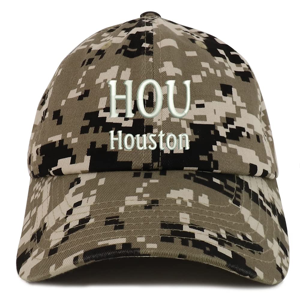 Trendy Apparel Shop HOU Houston Low Profile Soft Cotton Baseball Cap
