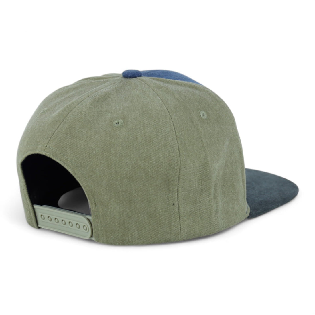 Trendy Apparel Shop Rodeo Design Embroidered Washed Cotton Flat Bill Snapback Cap