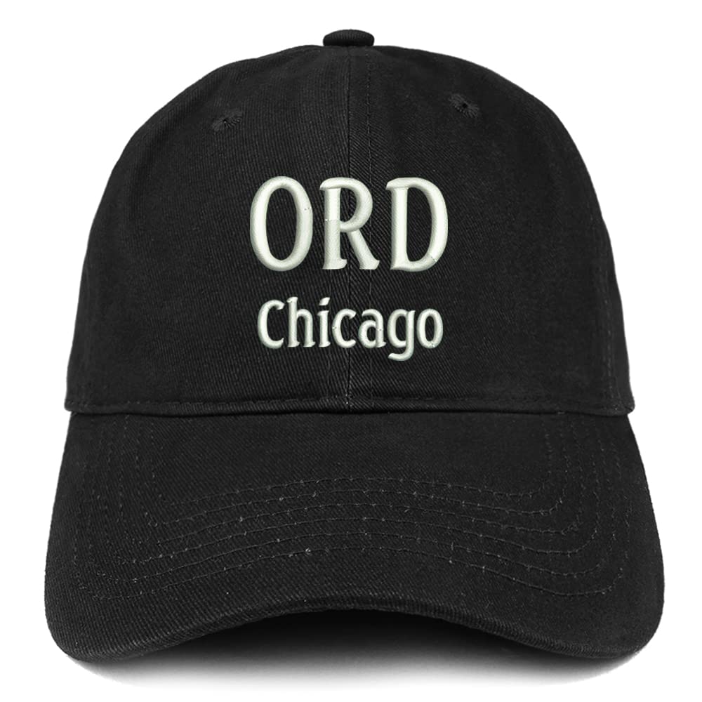Trendy Apparel Shop ORD Chicago Low Profile Soft Cotton Baseball Cap