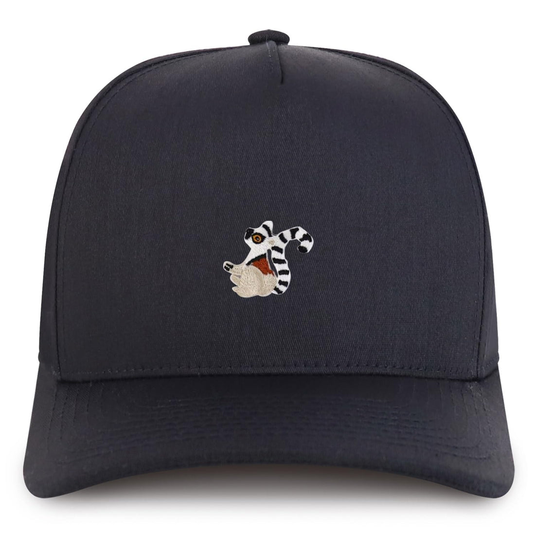 Trendy Apparel Shop Lemur Patch Cotton 5 Panel Structured Snapback Cap