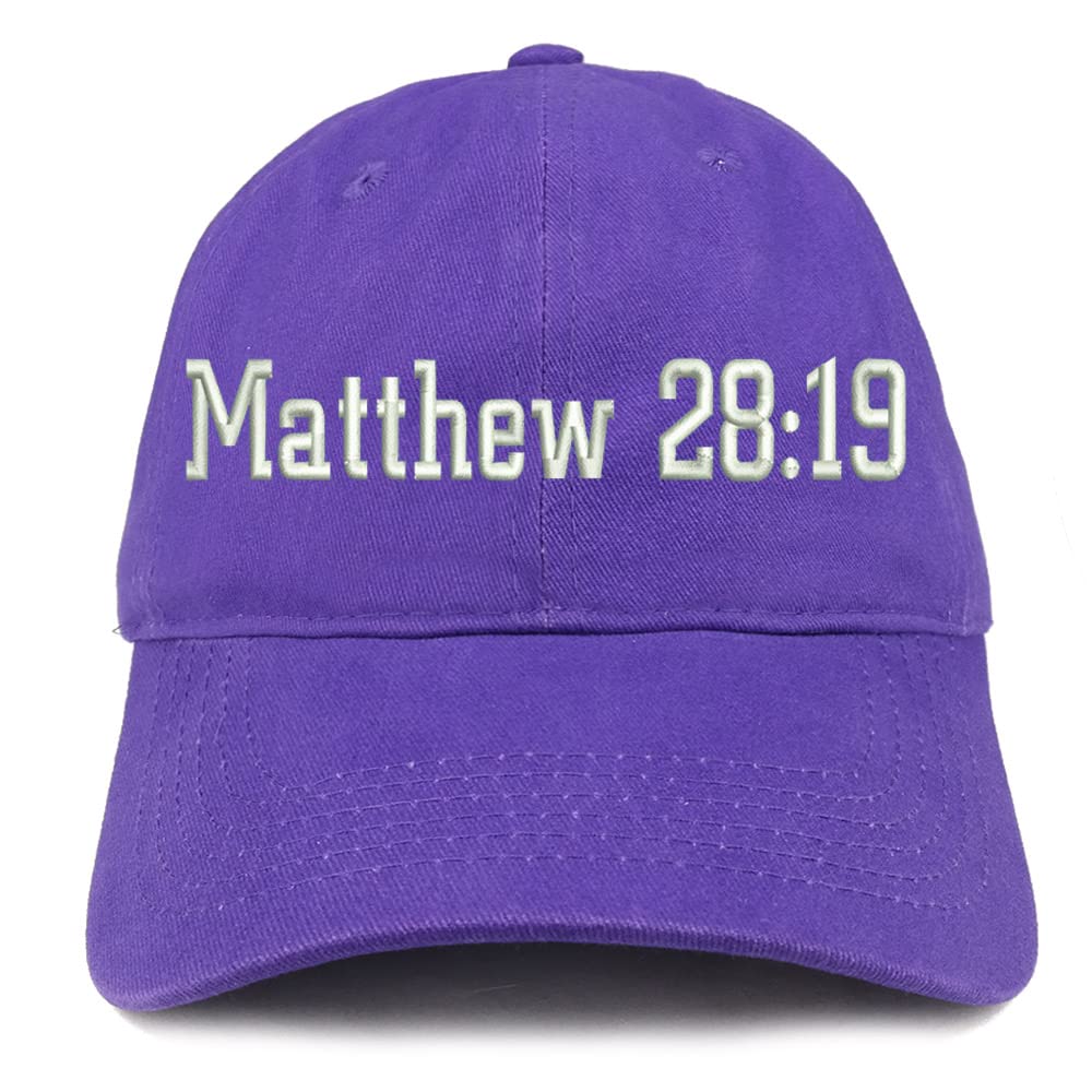 Trendy Apparel Shop Matthew 28:19 Low Profile Soft Cotton Baseball Cap