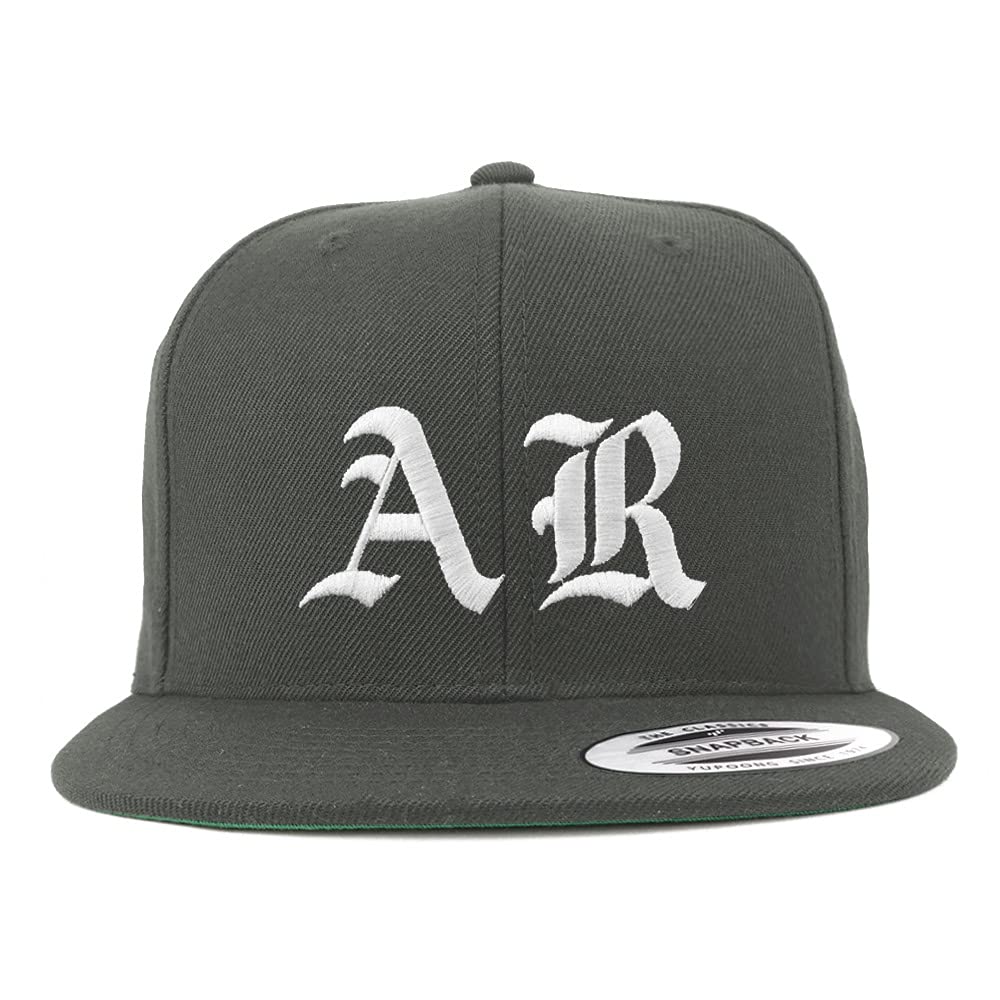 Trendy Apparel Shop Arkansas AR Old English Embroidered Flatbill Snapback