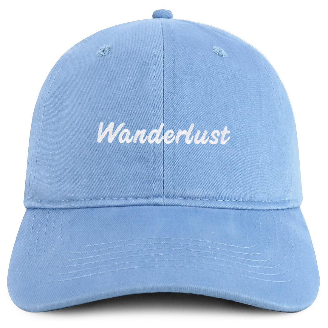 Trendy Apparel Shop Wanderlust Embroidered Cotton Unstructured Low Profile Dad Hat