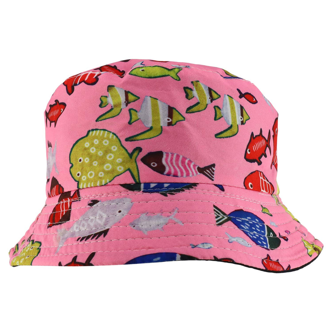Trendy Apparel Shop Short Brim Kid's Summer Bucket Hat
