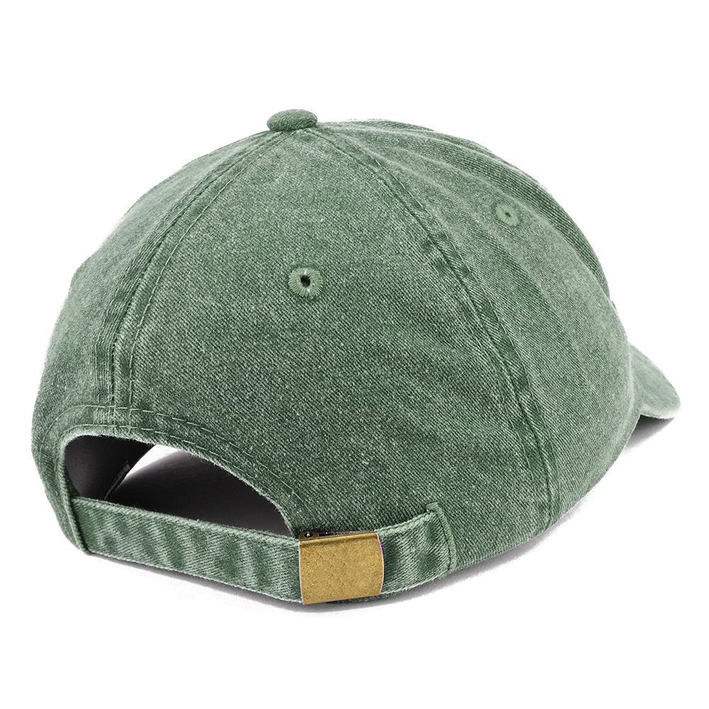 Trendy Apparel Shop Burger Patch Pigment Dyed Washed Baseball Cap