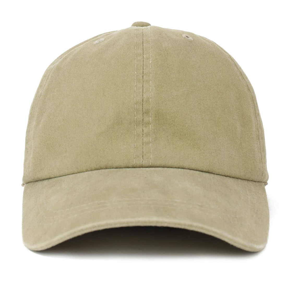 Trendy Apparel Shop Oversize XXL Pigment Dyed Washed Cotton Baseball Cap